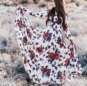 Free People First KISS dress size XS Flowy Maxi